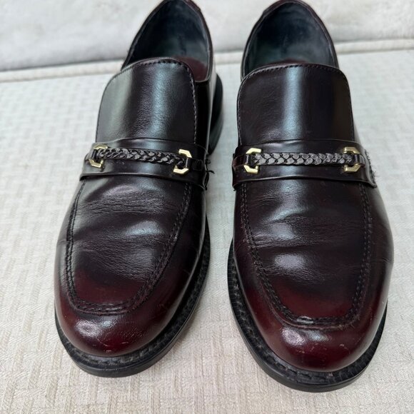 Mens Leather Penny Loafers Size 7.5 D Vibram Sole slip -On main image 8